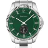Montre acier homme Pierre Lannier cadran vert