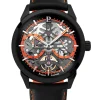 Montre automatique homme Pierre Lannier cuir noir