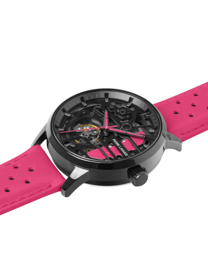 Montre automatique Pierre Lannier Paddock rose 145G895