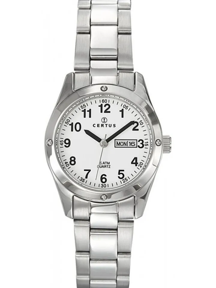 Montre Certus femme bracelet acier gris argenté