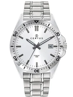 Montre Certus homme acier gris argent