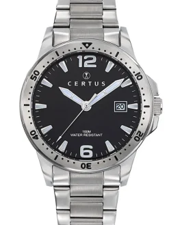 Montre Certus homme acier gris argent 616458