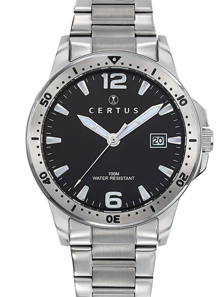 Montre Certus homme acier gris argent 616458