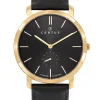 Montre Certus homme bracelet cuir noir