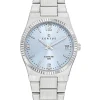 Montre Certus Pour femme tout Acier cadran bleu clair