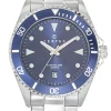 Montre de plongée homme Certus acier cadran bleu