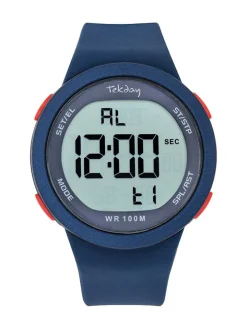 Montre digitale Tekday sport bleue