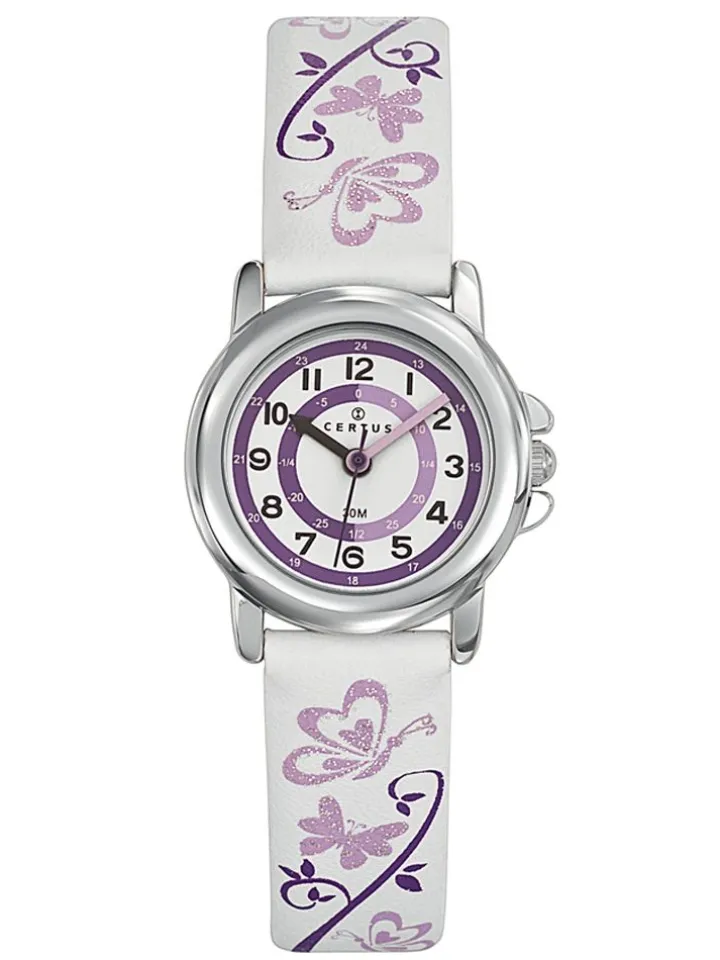 Montre enfant Certus papillon violet