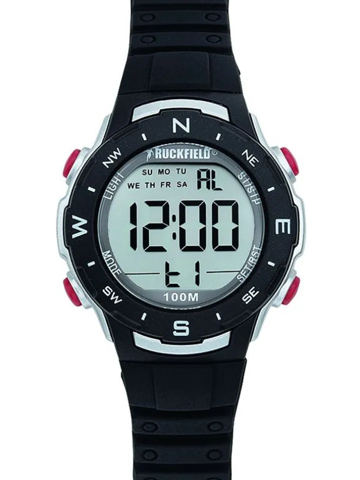 Montre enfant Ruckfield digitale noire et argentée 685094