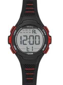 Montre enfant Tekday rouge et noire
