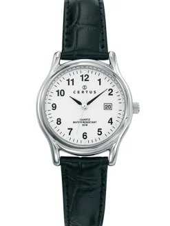 Montre femme Certus cuir noir