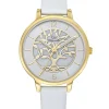 Montre femme Go cuir blanc arbre de vie