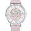 Montre femme Go cuir rose arbre de vie