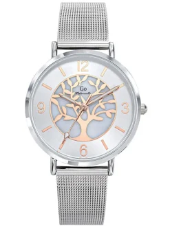Montre femme Go milanais argenté arbre de vie