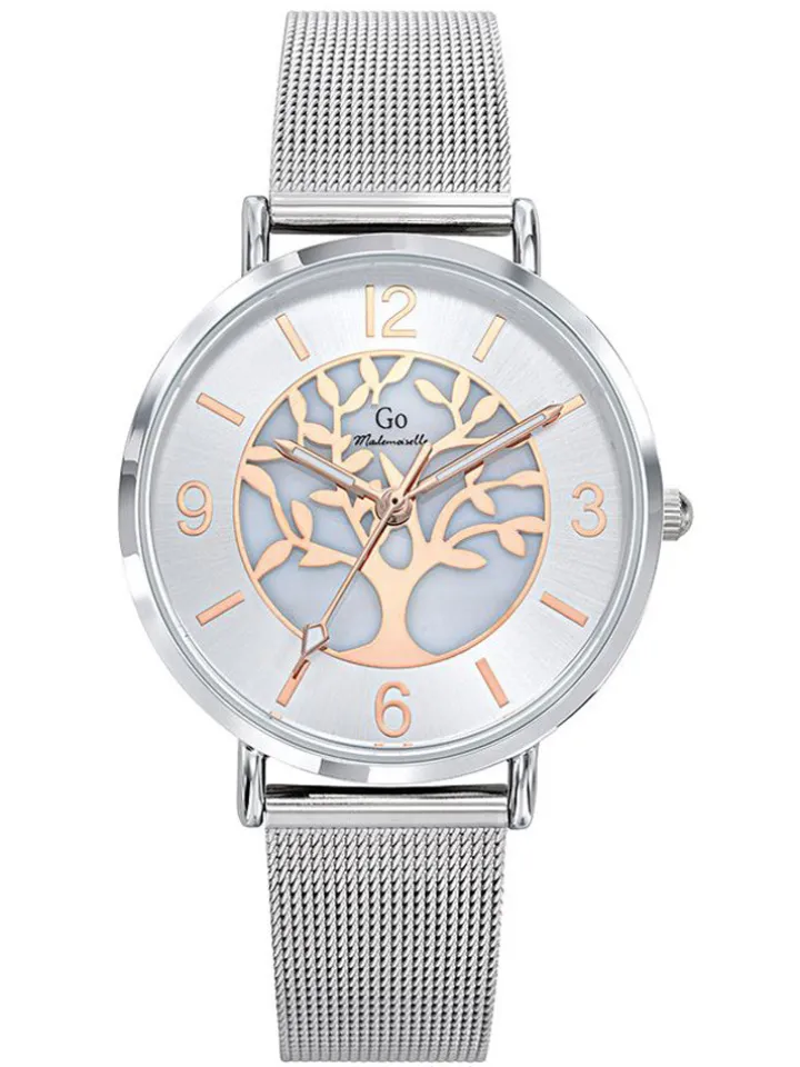 Montre femme Go milanais argenté arbre de vie