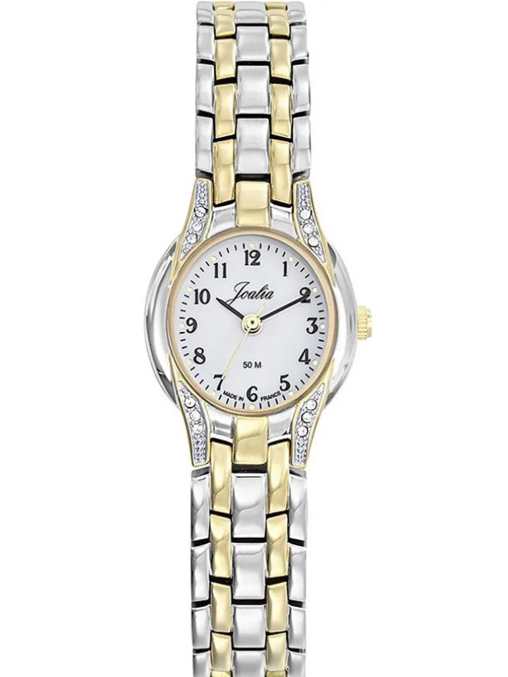 Montre femme Joalia bicolore strass 634120