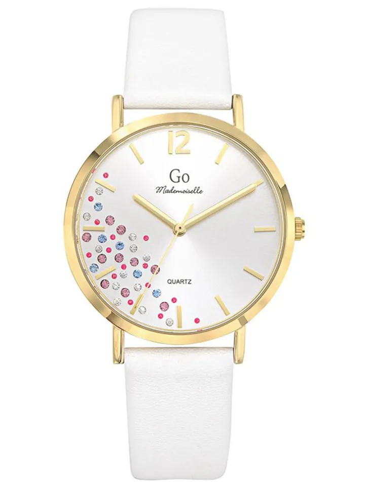 Montre Go Mademoiselle 699448 Bracelet Cuir blanc