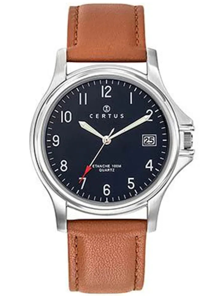 Montre homme Certus cuir marron