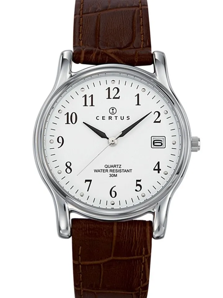 Montre homme Certus cuir marron 610592