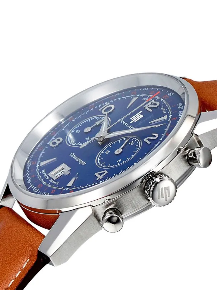 Montre homme LIP HIMALAYA chrono fond bleu 671597