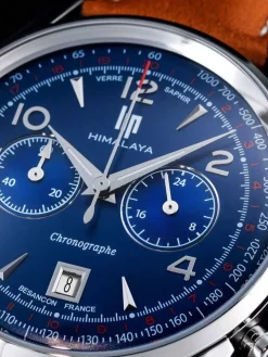 Montre homme LIP HIMALAYA chrono fond bleu 671597
