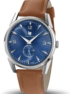 Montre homme LIP HIMALAYA acier fond bleu 671543