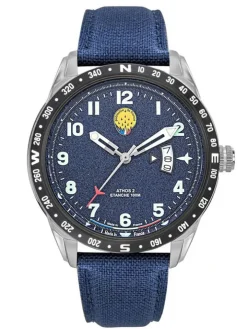 Montre homme Patrouille de France bracelet nylon bleu