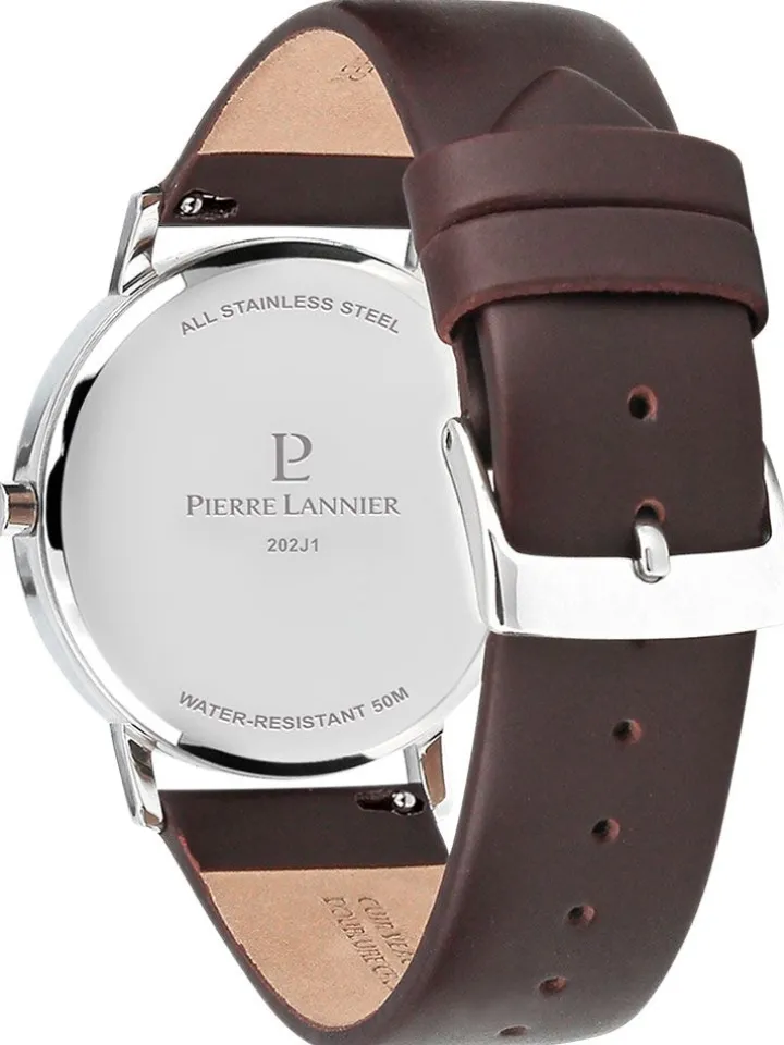 Montre homme Pierre Lannier cuir brun