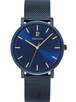 Montre homme Pierre Lannier bracelet milanais bleu