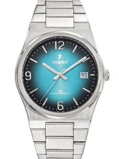 Montre homme Ruckfield acier cadran bleu et noir 685216