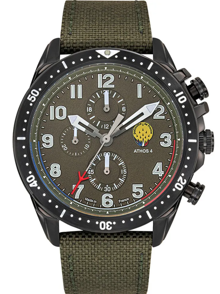 Montre kaki chrono Patrouille de France