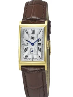 Montre Lip Churchill T18 vintage chiffres romains cuir brun