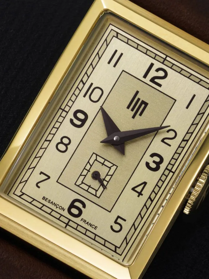 Montre Lip Churchill T18 vintage cuir marron clair 671014
