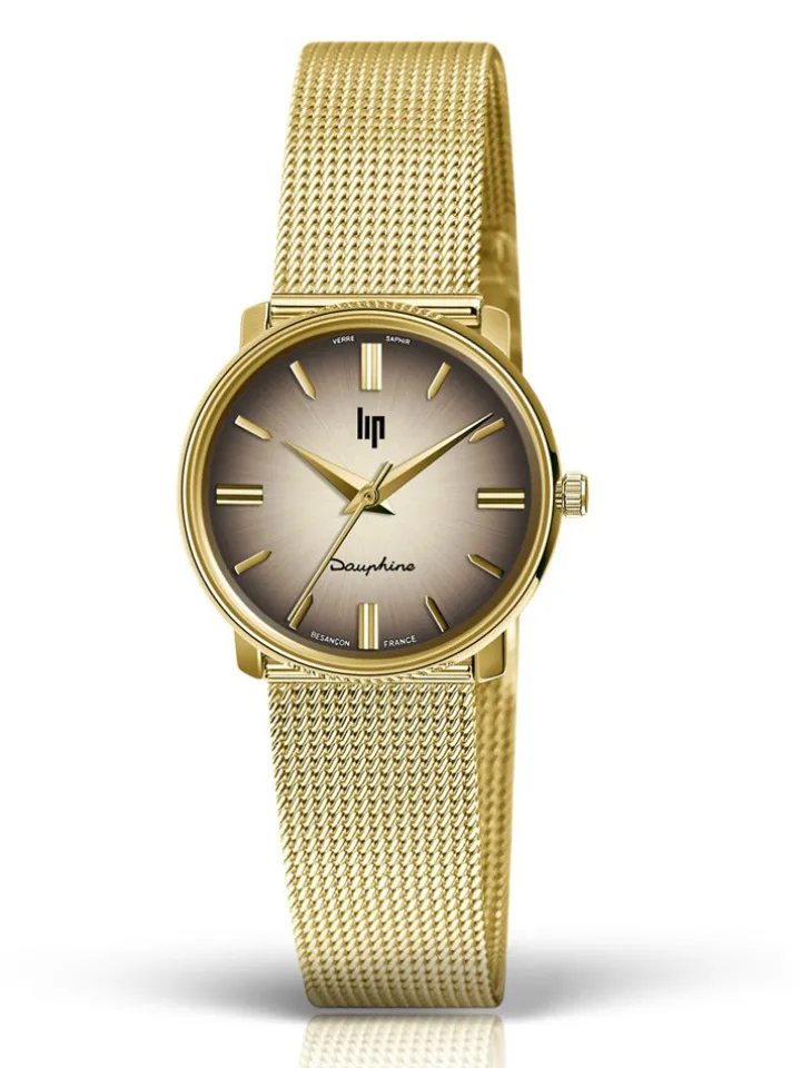 Montre LIP DAUPHINE acier doré