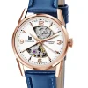 Montre Lip Himalaya bracelet cuir bleu