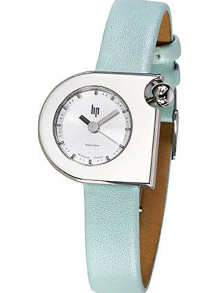 Montre LIP Mach 2000 Art Déco Cuir vert d'eau 671161