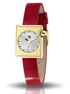 Montre Lip Mach 2000 pour femme coloris rouge fraise 671186