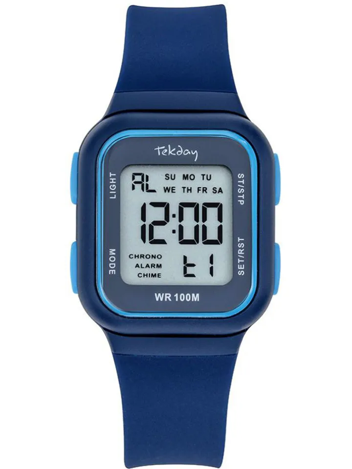Montre mixte rectangulaire Tekday 654884