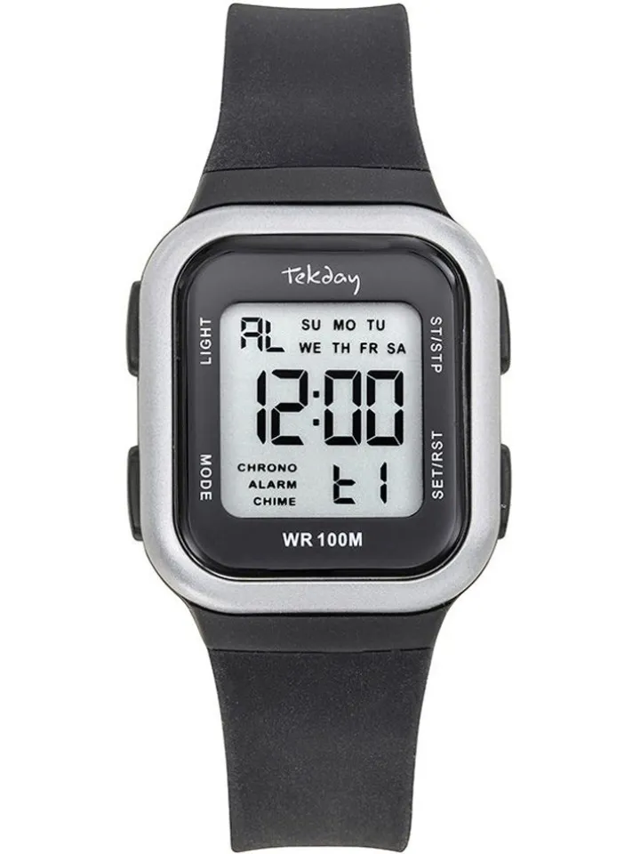 Montre mixte rectangulaire Tekday 654914