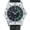 Montre sport cuir noir vert Certus Junior 647576