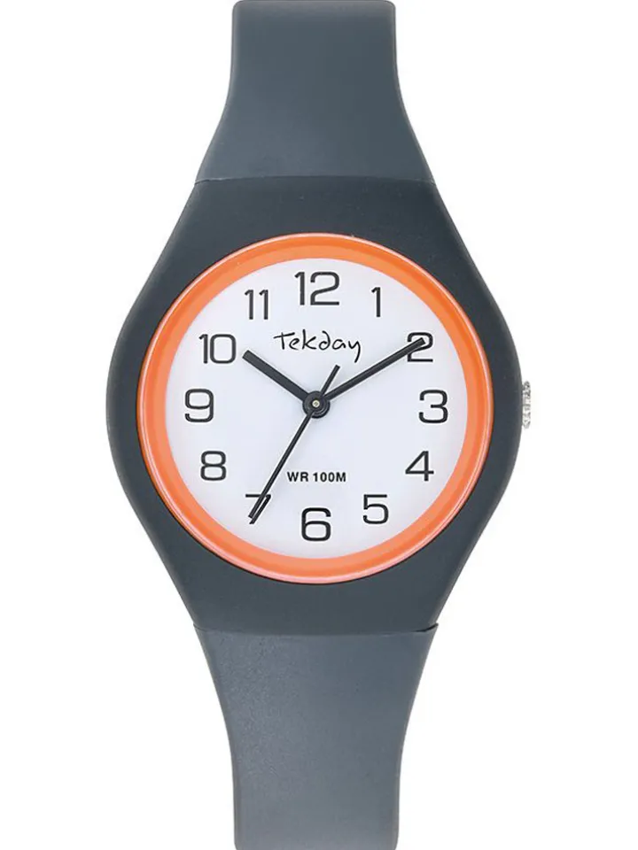 Montre Tekday grise et orange